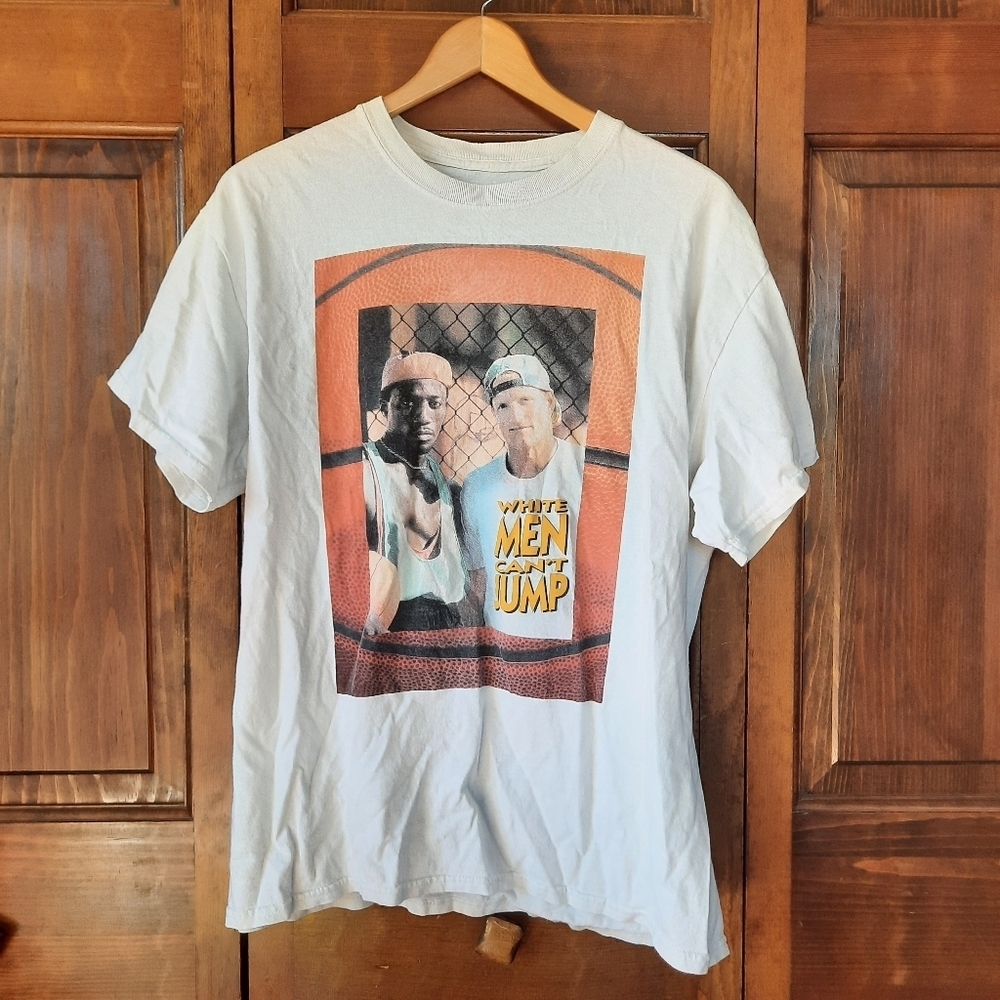 Ripple Junction White Men Can't Jump 100% Cotton White Movie Graphic T-shirt